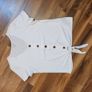 Womens tie-front shirt